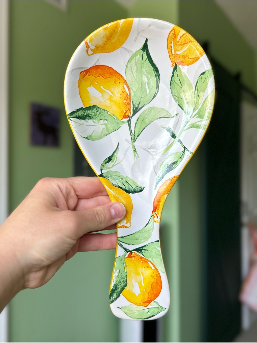 Lemon Garden Kitchen Ceramic Spoon Rest